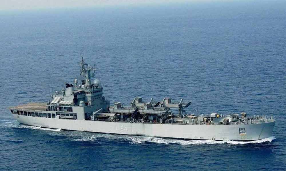 INS Kolkata arrives with critical medical supplies