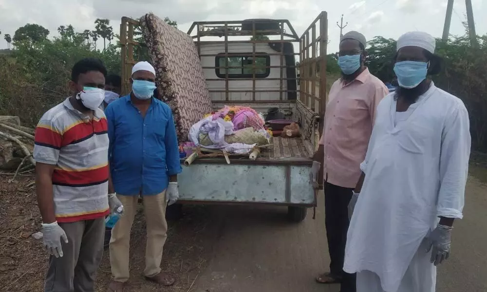 Transporting the body in Machilipatnam