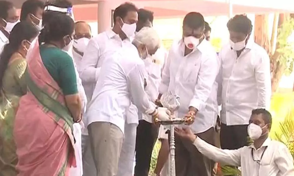 Alla Nani inaugurates Covid Care Centre in Visakhapatnam