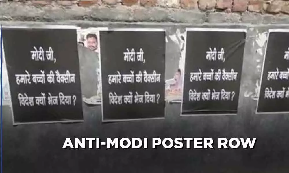 Anti-Modi poster row: AAP takes responsibility