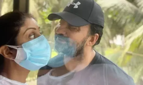 Shilpa Shetty showcases love in the time of Corona