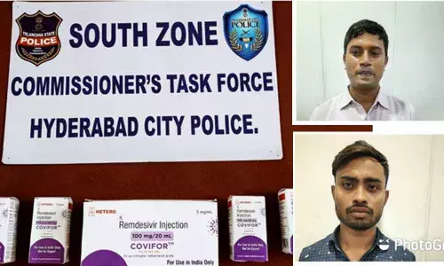 Two held for black marketing of Remdesivir injections in city