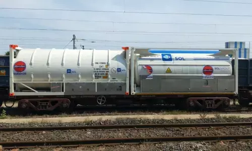 The fourth Oxygen Express with liquid medical oxygen load of 60.66 MT reaches Krishnapatnam Port on Friday