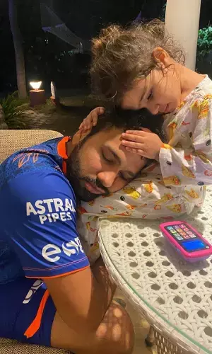 Proud Girl Dad - 8 beautiful Rohit Sharma-Samaira moments on Instagram
