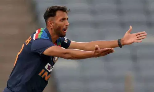 Fast bowler M Prasidh Krishna