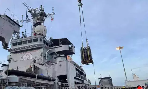 Naval ships, aircraft gear up to take up relief operations