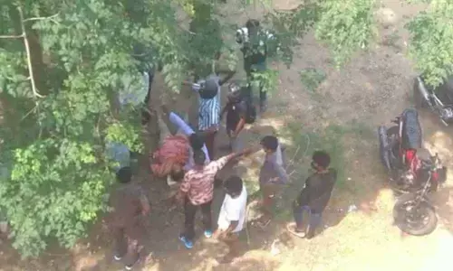 Woman falls off Khairatabad flyover, injured