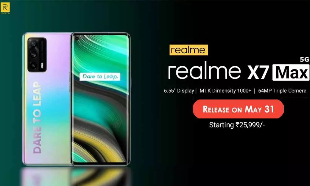 Realme X7 Max 5G to Release on May 31 in India