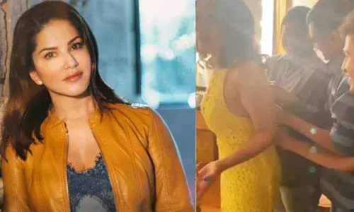 When Sunny Leones ‘army’ battled to zip her up