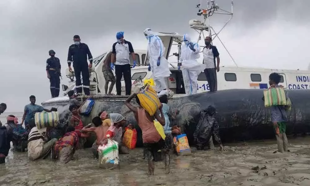 Indian Coast Guard deploys ships to carry out post Cyclone Yaas relief operations