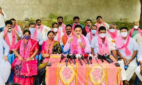 V Krishnamohan Rao Speaking to press persons in Karimnagar on Wednesday