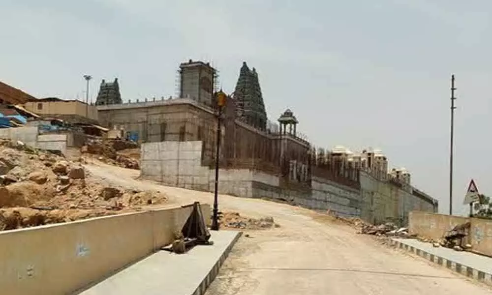 Yadadri temple finds difficult to pay staffs salaries