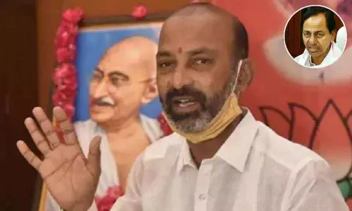 Issue job notification on State Formation Day: Bandi Sanjay Kumar to KCR