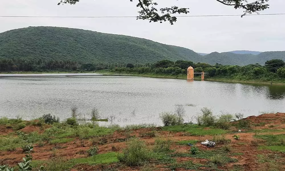 A view of Mudasarlova reservoir in Visakhapatnam