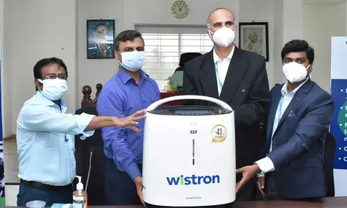 Wistron India donates 10 oxygen concentrators