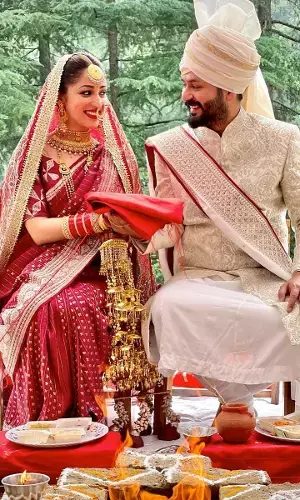 Beautiful Wedding Pics Of Yami Gautam and Director Aditya Dhar
