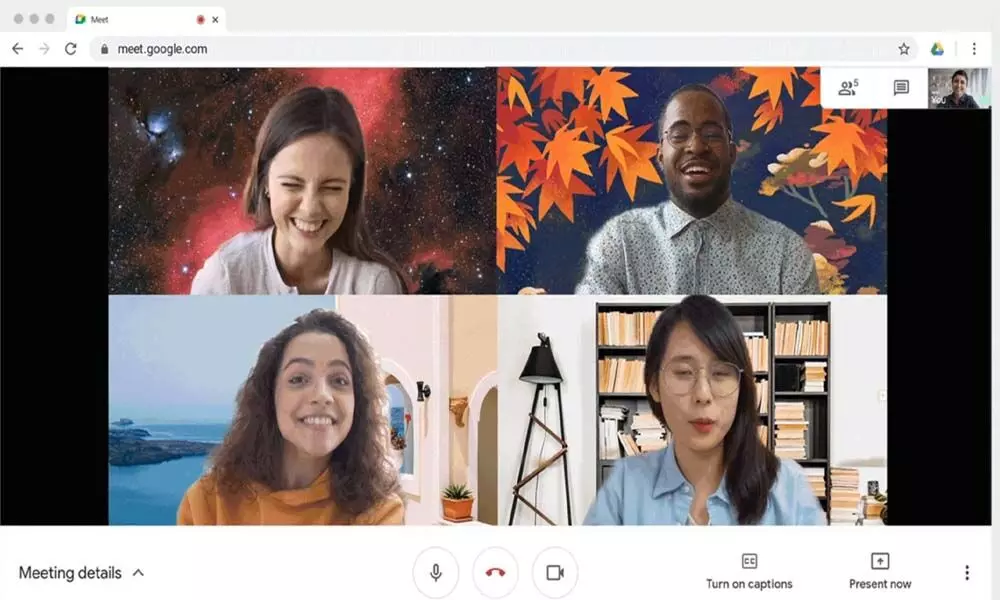 Google Meet rolls out video backgrounds on web