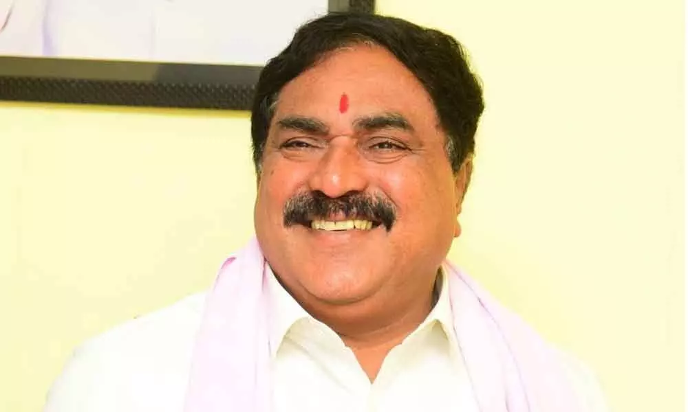 Minister for Panchayat Raj Errabelli Dayakar Rao