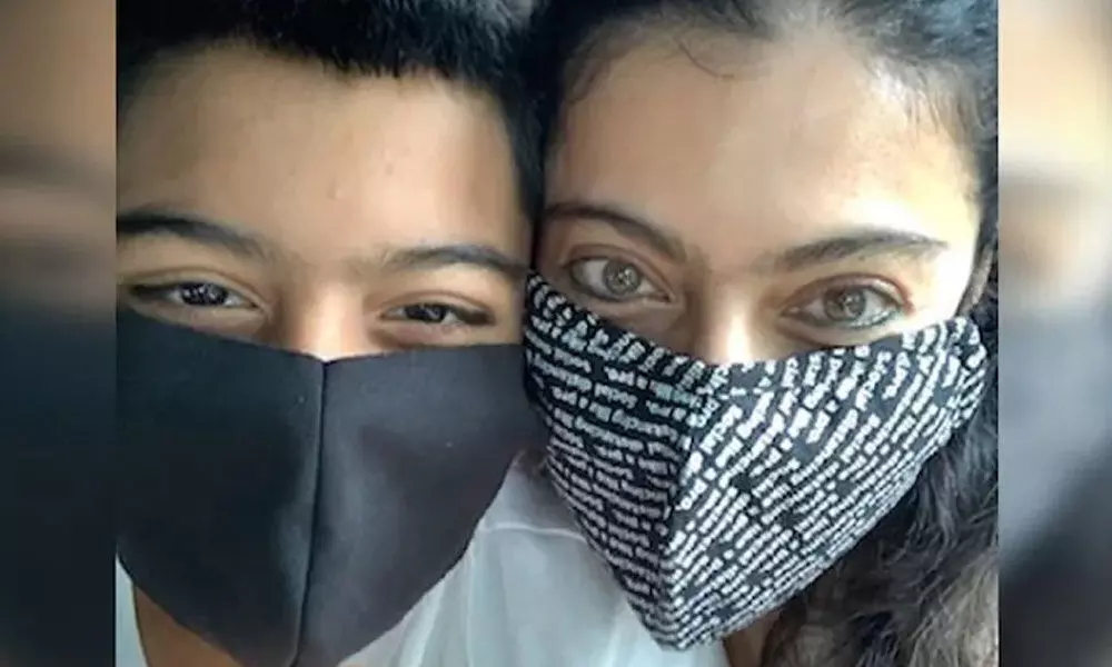 Kajol shares glimpse of the masked bandits