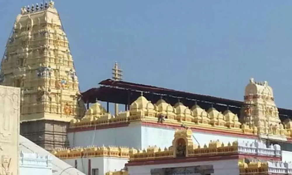 The illegal activities continue in the Kothagudem Bhadradri temple