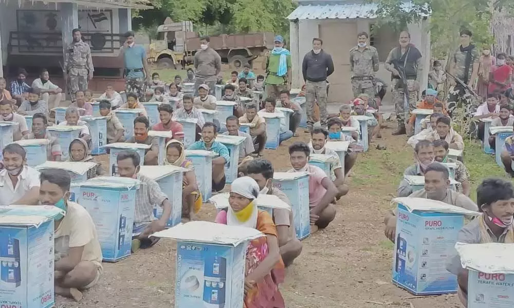 Water filters, TVs, mosquito mats distributed to tribals