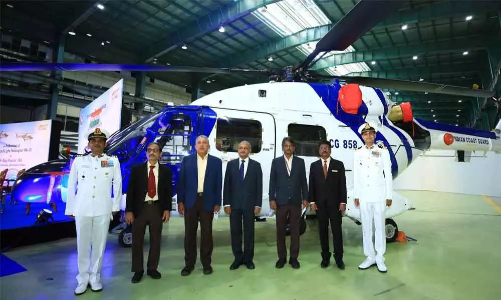 3 ALH Mk-III helicopters inducted into Indian Coast Guard