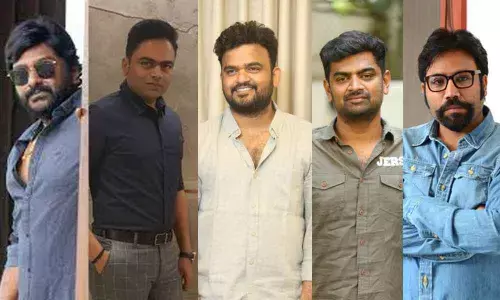 VV Vinayak, Vamshi Paidipalli, Sailesh Kolanu, Gautham Tinnanuri, Sandeep Reddy Vanga (From Left to Right)