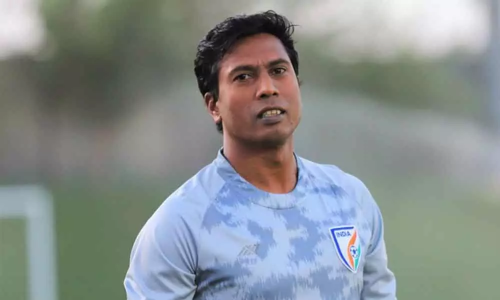 Indian football team assistant coach Shanmugam Venkatesh