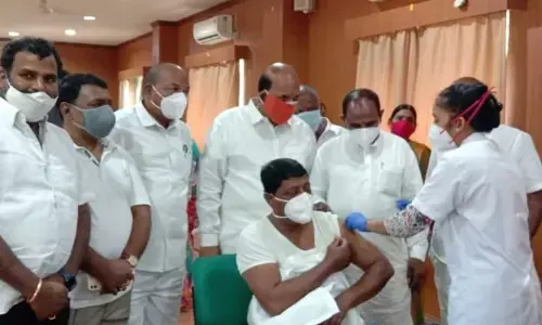 Chevella MLA Kale Yadaiah inaugurates vaccination centre