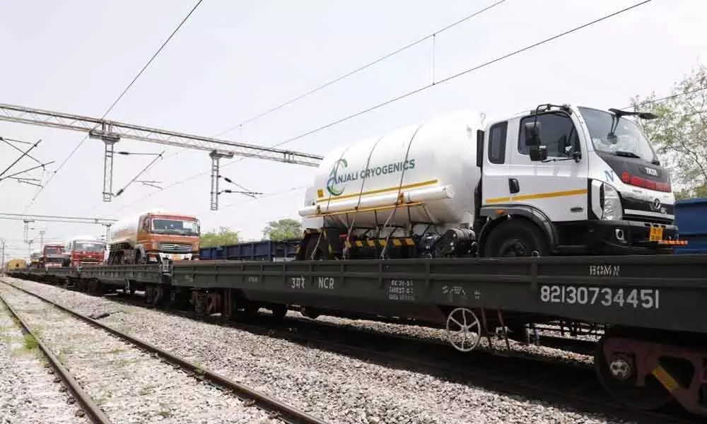 South Central Railway delivers over 3,052 MT Liquid Medical Oxygen to Telangana