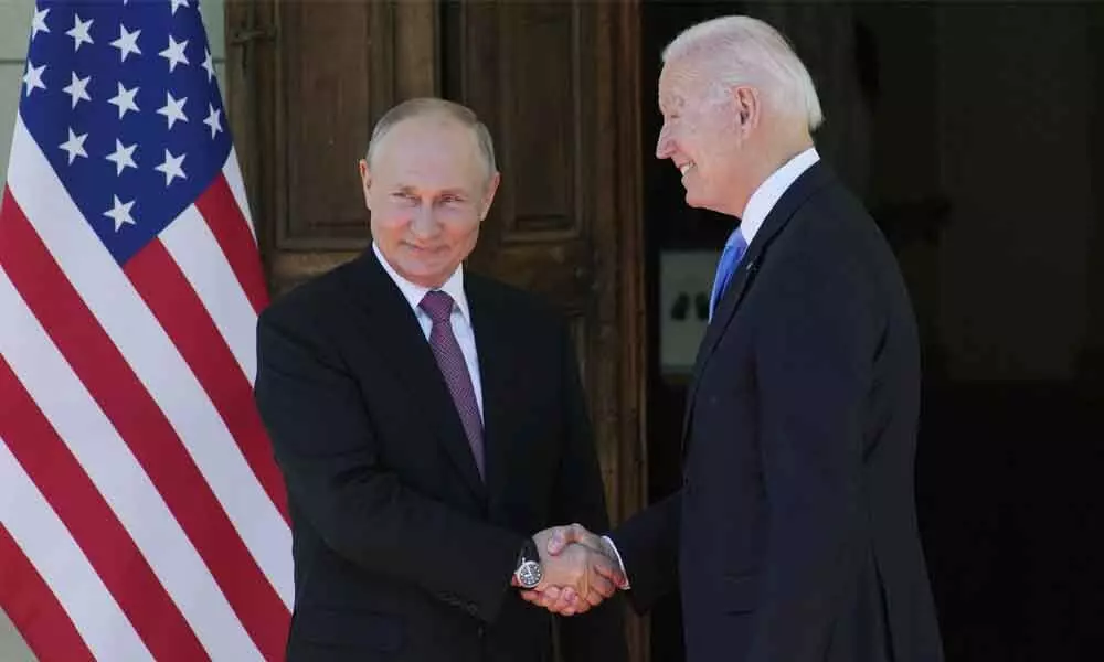 Biden, Putin shake hands to kick off Geneva summit
