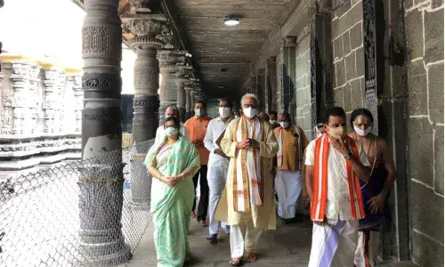 Ashok Gajapathi Raju visits Simhachalam