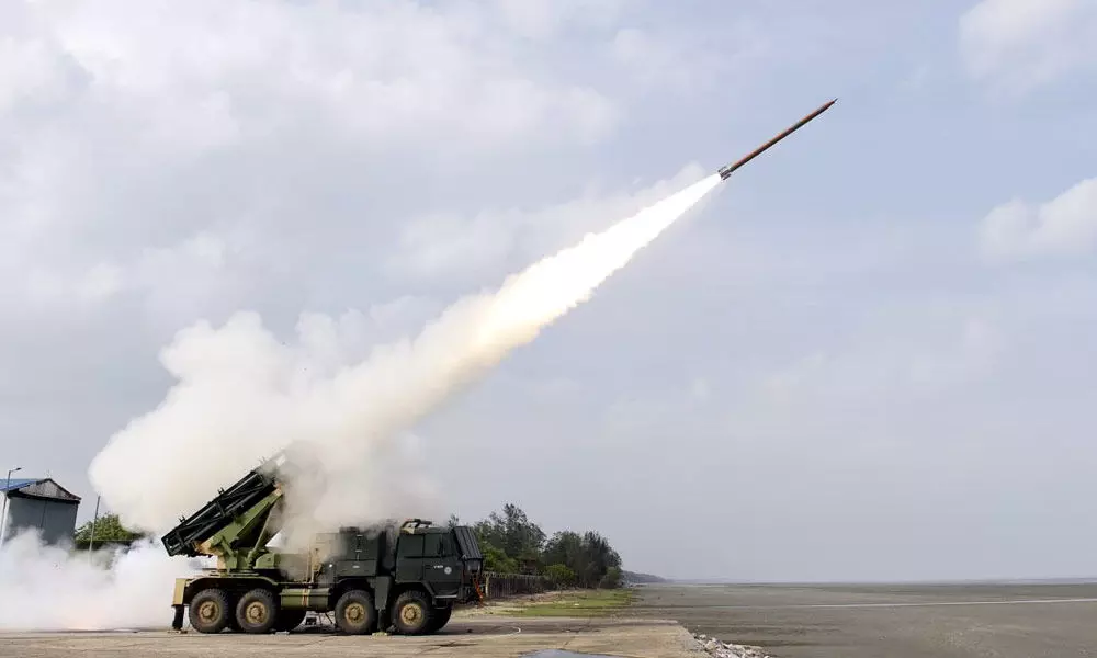 DRDO Successfully Test Fires Enhanced Pinaka Rocket