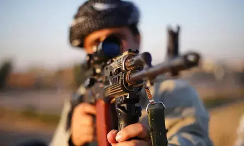 2nd terrorist surrenders with AK rifle