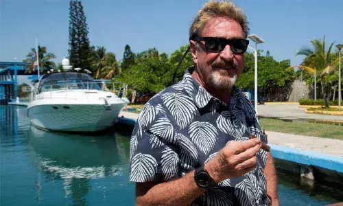 John McAfee (File pic)