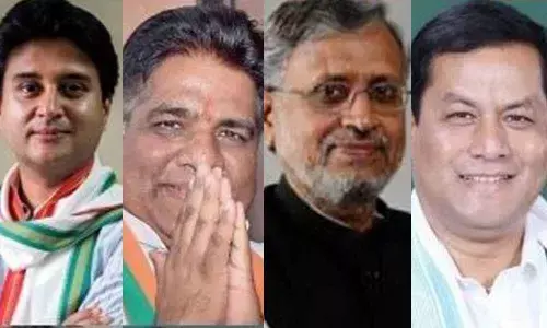 Jyotiraditya Scindia, Bhupender Yadav, Sushil Modi and Syed Zafar Islam (From Left to Right) could be part of the massive expansion of the Union Cabinet