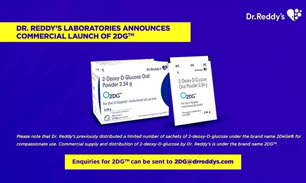 Dr Reddys announces commercial launch of 2-DG