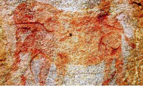 Pleas to protect rock art paintings at Kokapet ( File Photo)