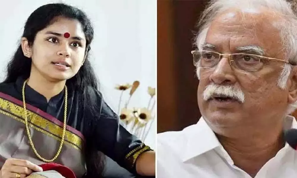 Sanchaita complains to AP womens commission against Ashok Gajapathi Raju over injustice she met