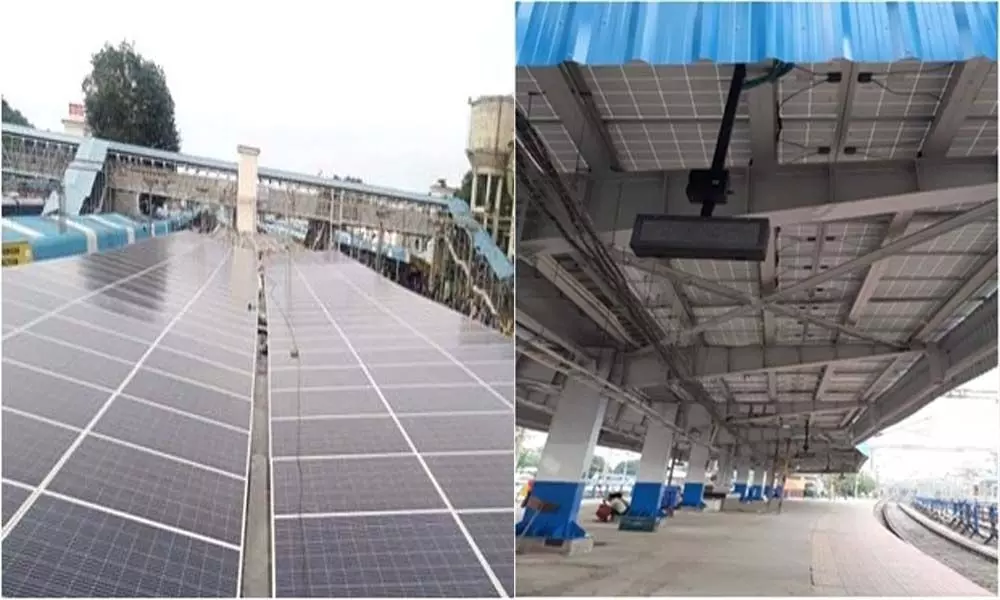 New solar roof raises Vijayawada stations solar capacity to 130 kWp