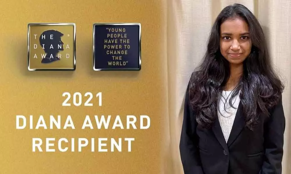 Rhea Thakkal(17), received  ‘The Diana Award’