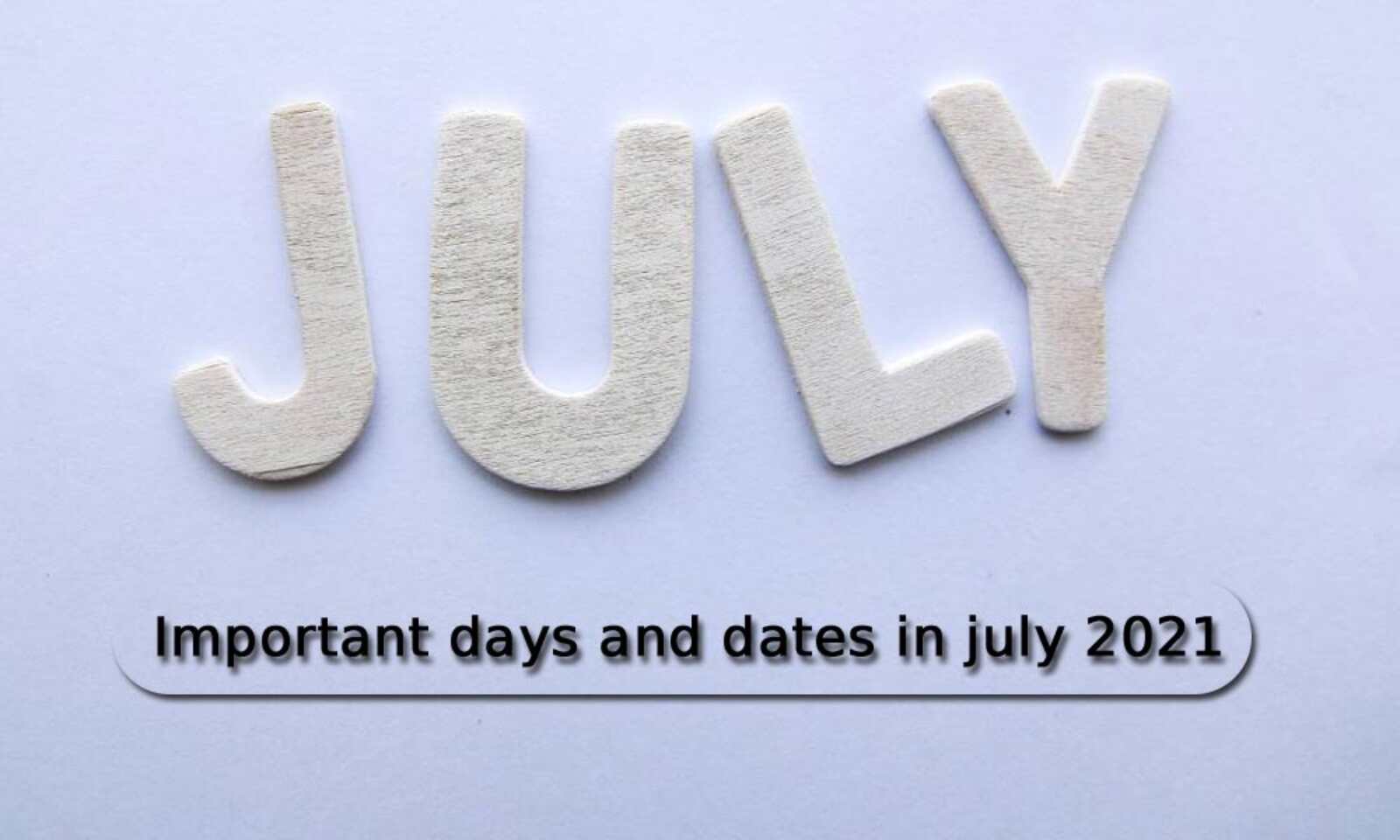days in july