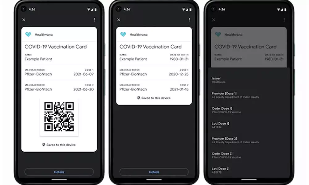 Google allows Android users to store COVID-19 vaccination card and test results on their phone