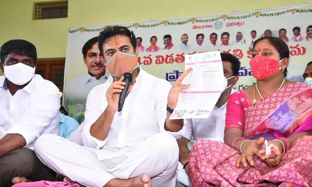 CM KCR will visit Sircilla on July 4: KTR