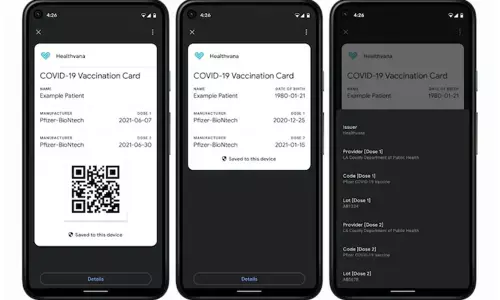 Google allows Android users to store COVID-19 vaccination card and test results on their phone