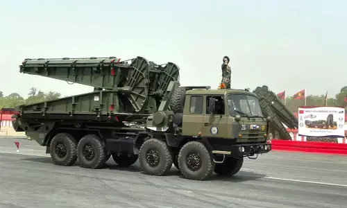 Short span bridging system -10 m by DRDO inducted into the Indian Army