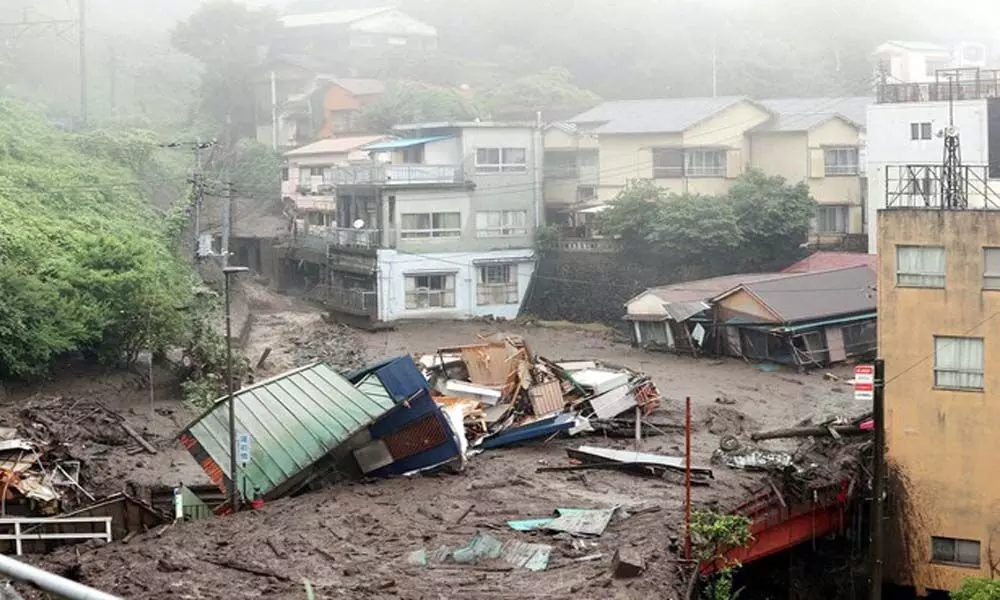 20 missing in landslide in central Japan