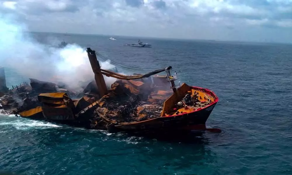 Debris of sunk cargo vessel caused marine disaster in Sri Lanka: Indian Navy