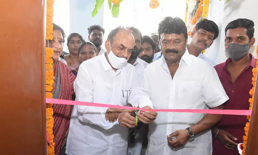 Talasani Srinivas Yadav inaugurates 2BHK housing colonies