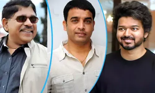 Allu Aravind, Dil Raju and Thalapathy Vijay